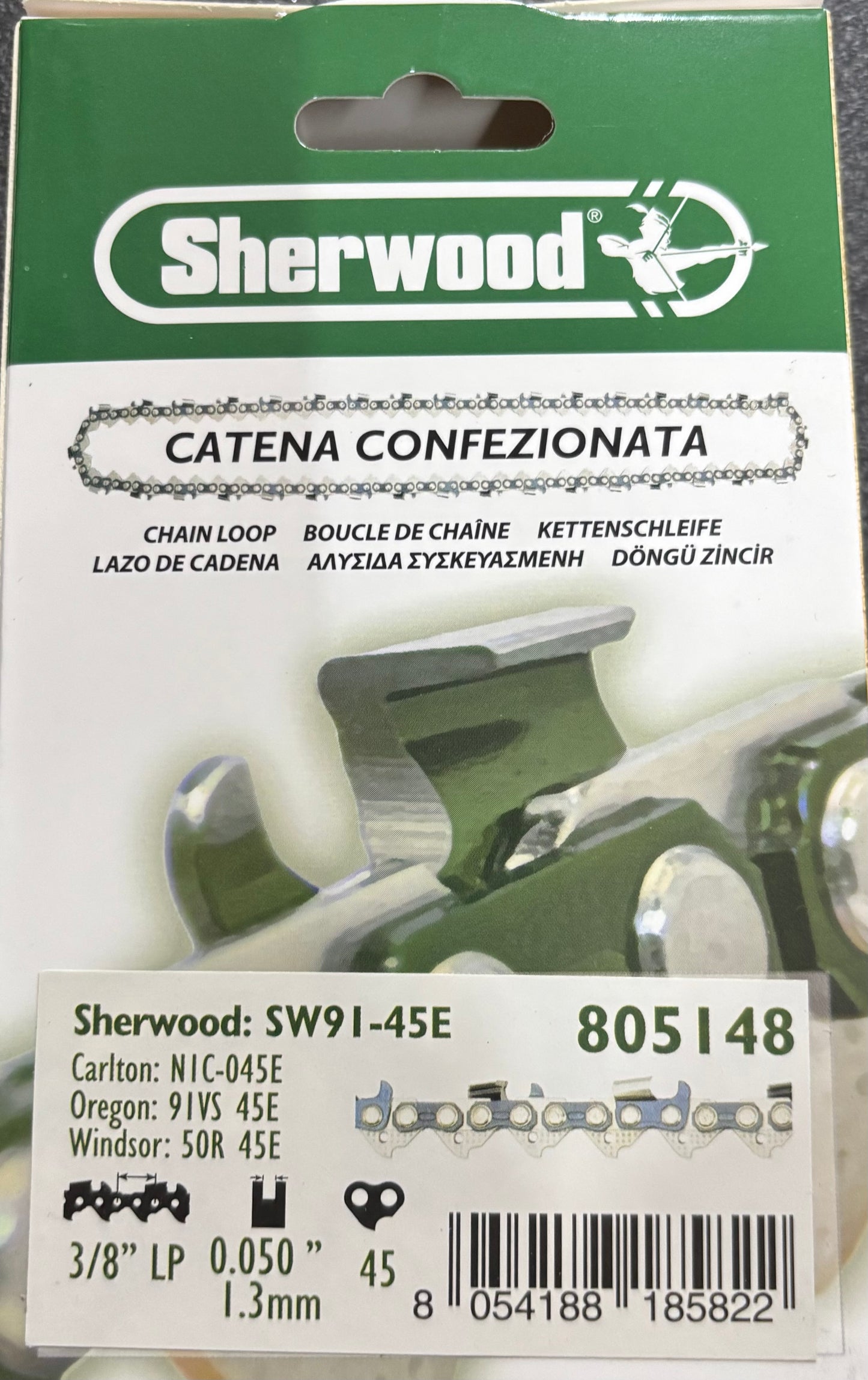 Catena sherwood 3/8" 45E 1.3