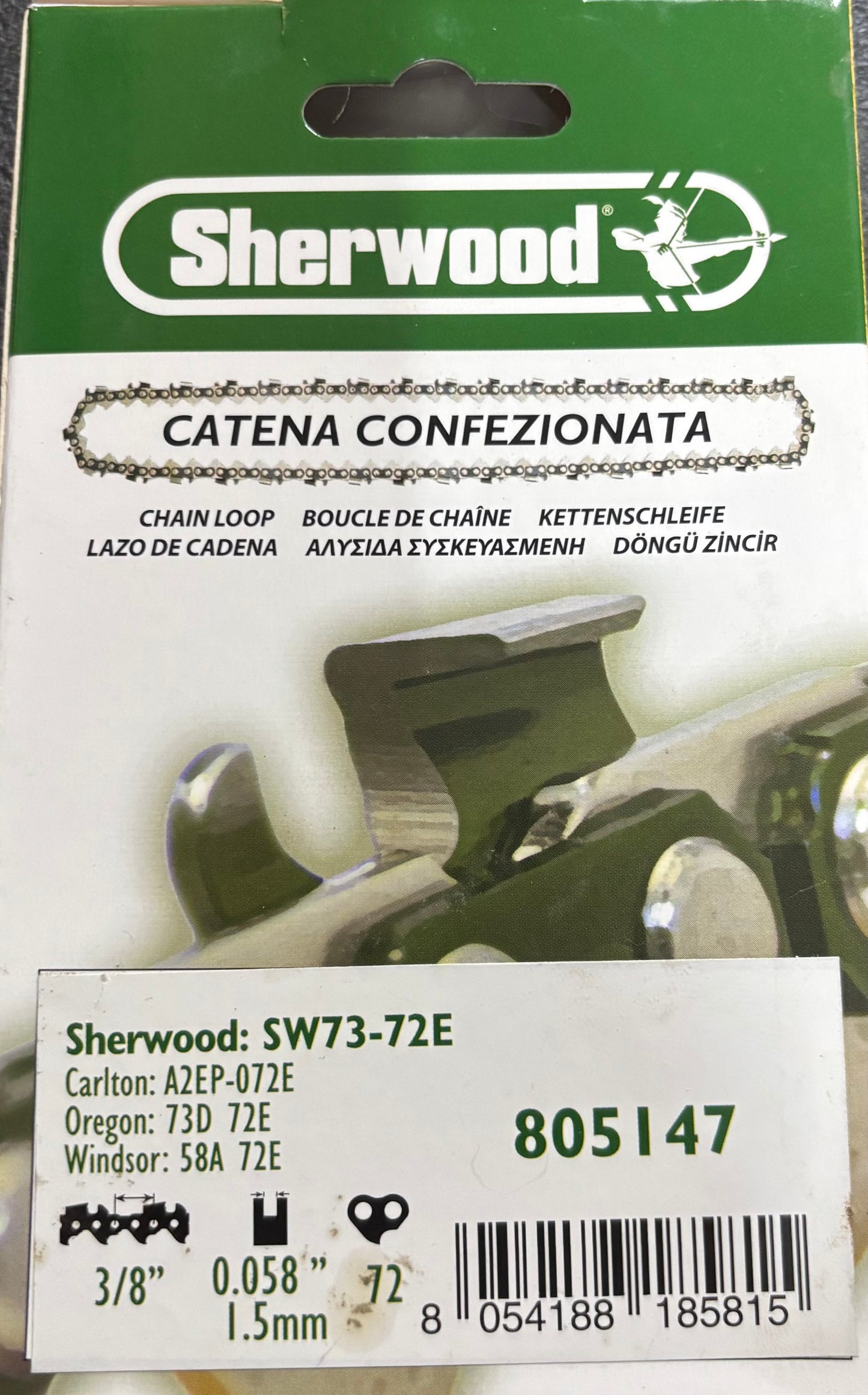 Catena sherwood 3/8" 72E 1.5
