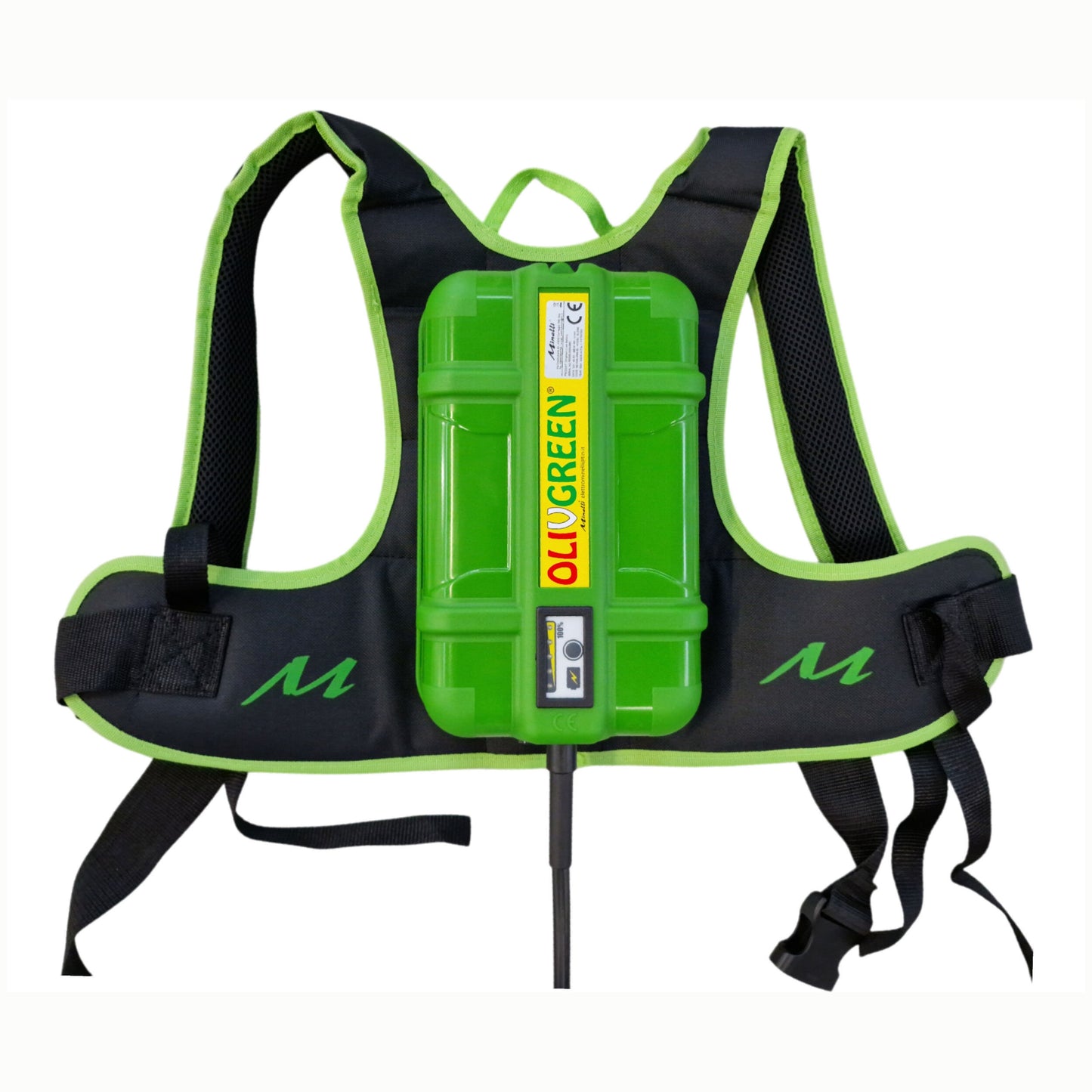 KIT ABBACCHIATORE MINELLI OLIVGREEN 500 PLUS CON BATTERIA A ZAINO 12V