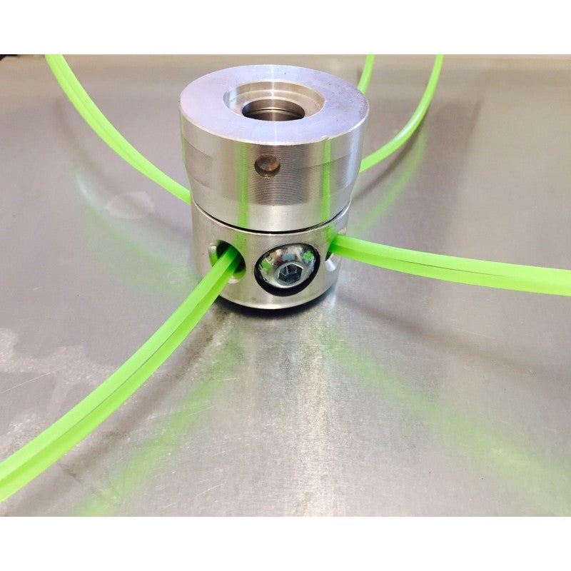 TESTINA A FILO UNIVERSALE MULTIFILO 8 FILI IN ALLUMINIO CON VITE LATERALE